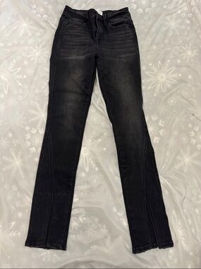 Flying Monkey Black Skinny Jeans with Subtle Fade